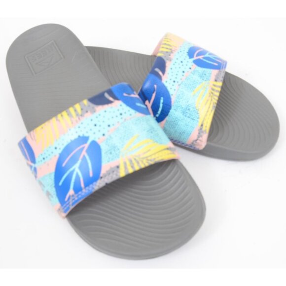REEF One Slide Molded Footbed Padded Sandal Women's 7 Beach Walking Comfy - Picture 5 of 8